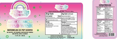 Label Image (Follow The Rianbow Antibacterial Hand Wash Watermlon Ice Pop Scented 350 Bzk)